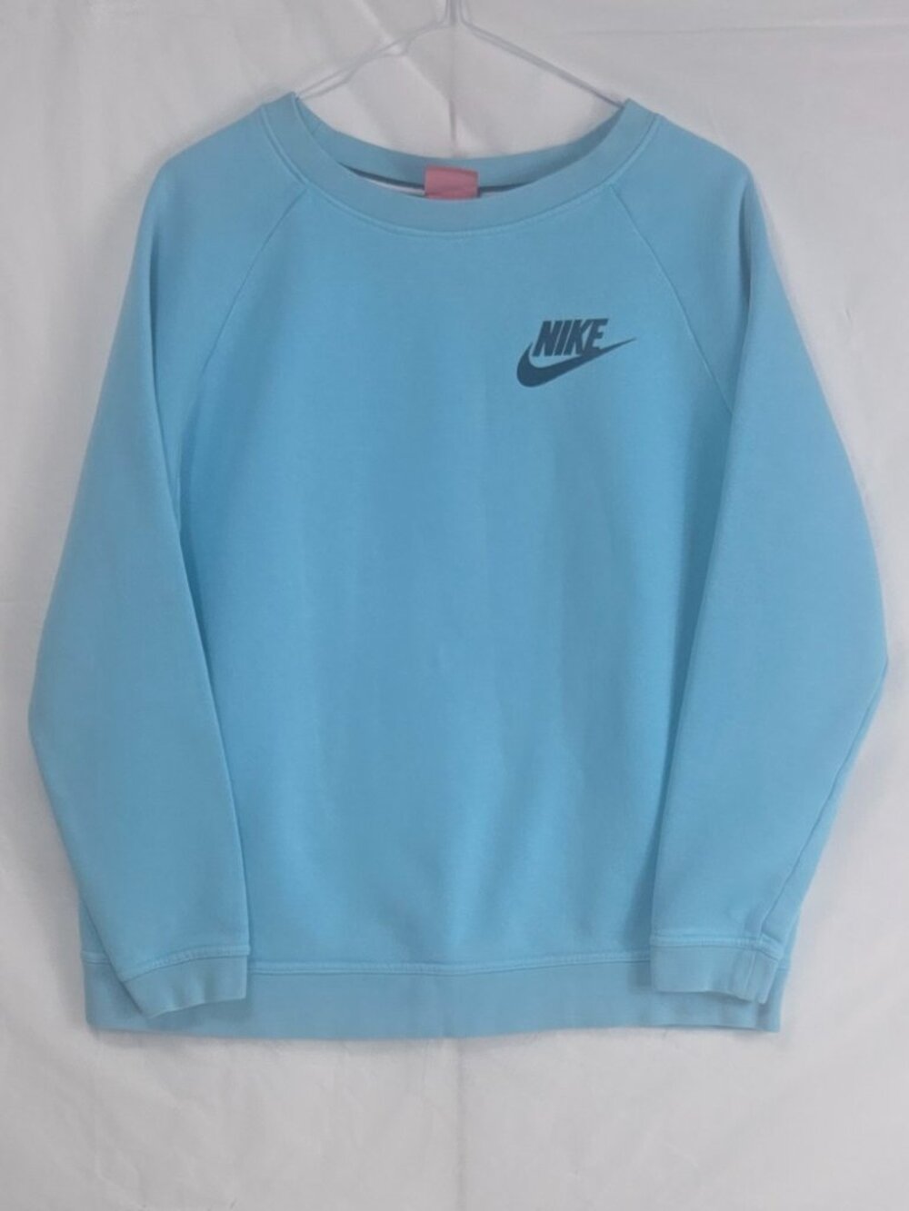 Vintage Nike Sportswear Club Fleece Crewneck Sweatshirt Men’s Medium Light Blue